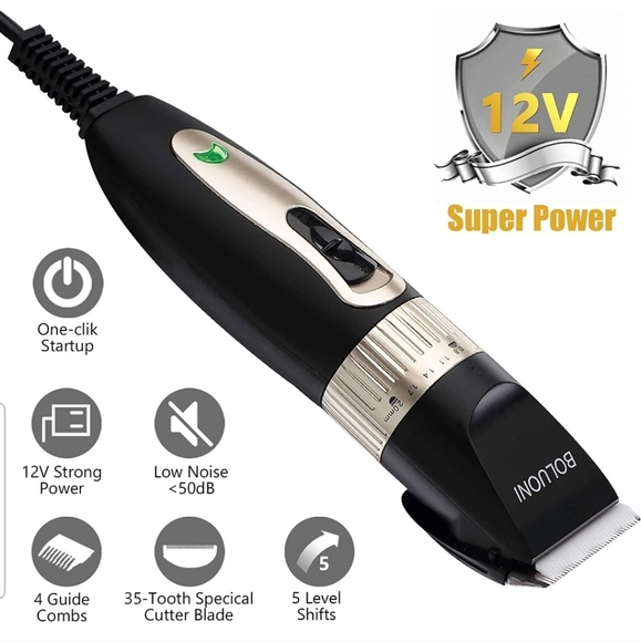 Dog & cat Clippers Shaver 12V High Power Dog Grooming Clippers for Thick Coats - Picture 3 of 11